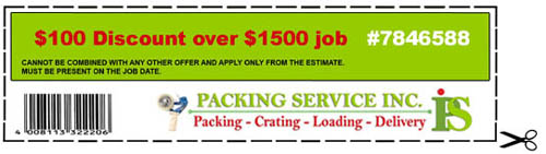 Coupons and Discounts from Packing Service, Inc.