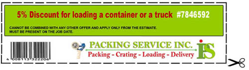 Coupons and Discounts from Packing Service, Inc.